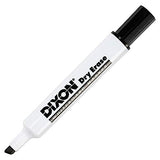 DRY ERASE MRKRS WEDGE TIP BLCK 12PK
