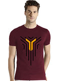 Adro Men'S Graphic Design Printed T-Shirts (Rnr-M-Lnl-Mr_Maroon_L)