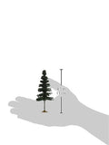 Bachmann Trains - Scene Scapes - 3- 4 Spruce Trees (9 Per Box) - N Scale
