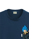 ADRO Tshirt for Men | Anime T Shirt for Men | 100% Cotton Tshirt | Graphic Printed T-Shirt | Chest Printed Tshirt | Gogeta Anime Tshirt | T-Shirts| RN24-STICK-GOGE-SB-XL Teal,Teal