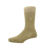 Louis Philippe MenS Cotton Full Length Socks (1 Pair) Beige