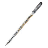 Pentel of America PENBN15A-12 Black Gel Roller for Fabric - 12 Each