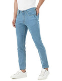 Inkd Men'S Contrast Stitch Stretchable Regular Fit Jeans,Denim Drama,Denim Drama,30