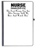 Udnag Ruled Notebook Diary Nurse | Nurse Noun [N3Rs], [A5 80Pages 80Gsm]