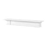 Pearl Mantels Shepherd Fireplace Mantel Shelf, White Paint, 60