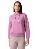 Fyltr Women'S Casual Hoodie With Stripe Tape - Rib Hem & Cuff | Drop Shoulder | Casual Winterwear For Women,Cotton Candy Blush,Cotton Candy Blush,2Xl