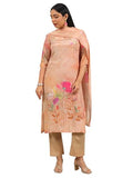 Libas Women'S Silk Blend Kurta Set (400299_Peach_L)