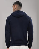 Adro Men'S Cotton Neck Hooded Sweatshirt (H24-M-Pln-Nb-2Xl_Navy Blue)