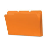 Smead 17534 File Folders 1/3 Cut Reinforced Top Tab Legal Orange 100/Box