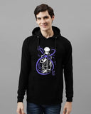 ADRO Hoodies for Men | Printed Hoodie for Men | Cotton Hoodie | Luffy Hoodie Gear 5 | Sweatshirt for Men | Anime Hoodie | H24-ANI-BL-2XL Black,Black