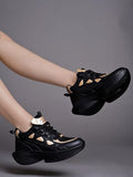 Shoetopia Black Casual Sneakers For Women & Girls /Eu37,Black,4,B0DTG85J7Q