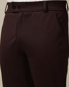 Toplot Men'S Formal Trousers || Slim Fit Men'S Wear Trousers || Stretchable Formal Pant Trousers || Trouser For Men (Formal-5181-Coffee-32),Coffee,32,B0DKBLNM6X