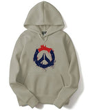 Adro Men'S Cotton Peace Design Hooded Neck Printed Hoodie Sweatshirt (H-M-Pc-Ch_Beige_S)