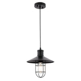 Living District Flaneur 1-Light Metal Pendant In Black Finish