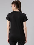 Enamor Women'S Letter Print Relaxed Fit T-Shirt (A306_Jet Black Belive Graphic,Jet Black Belive GraApparel,L