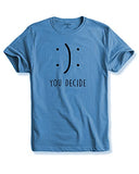 Adro You Decide Mens Printed T-Shirts (Rnr-M-Dec-Sk_Skyblue_M)