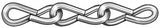 Jack Chain, Single, Ni, Sz 14, 16 Lb, 100 Ft