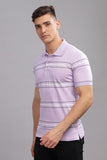 Adro Men'S Solid Regular Fit Polo Shirt (Pnop24-L1-Pugrwh_Lavender,LavenderApparel,2XL