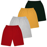 Kyda Kids Boys Cotton Printed Regular Fit Shorts -Multicolor (Pack Of 4) (10 Years - 11 Years, Combo 3)