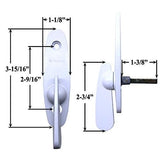 Andersen  Tribeca Style - Gliding Door Thumb Latch in White Color