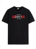 Adro Men'S Graphic Printed 100% Cotton T-Shirt - Regular Fit, Printed T-Shirts For Men (Rn24-Spt-Bl_Black_2Xl)