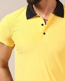 Toplot Men'S Regular Fit Polo T-Shirt (Zigzag-Polo-5176-Yellow-Xl),Yellow,,B0CY5HQV3K