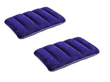 Fw Fameworld Velvet Soft Comfort Air Inflatable Travel Pillow Blue (2 Pack)