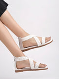 Shoetopia Women'S Block Heel Sandal (8 Uk),White,8,B0CXJ2FWDD