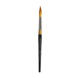 KINGART Premium Original Gold 902016 Ultra Round Series Artist Brush, Golden Taklon Synthetic Hair, Short Handle, for Acrylic, 