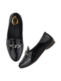 Shoetopia Pointed Toe Flat Black Belly For Women & Girls /Eu40,Black,7,B0F9FLY9FR