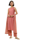 Libas Women'S Silk Blend Kurta Sets (Gs1099_Peach_M)
