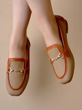 Shoetopia Buckle Detailed Tan Loafers For Women & Gilrs /Eu39,Tan,6,B0F7LY6TPG