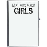 Udnag Ruled Notebook Diary Girl | Real Men Make Girls, [A5 80Pages 80Gsm]