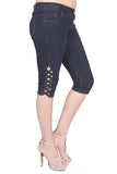 Nifty Women'S Slim Fit Capris (1301, Blue, 28)