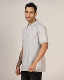 Leriya Fashion T Shirt For Men || Men T-Shirt || Men Polo T-Shirt || Men Plain T-Shirt || V-Neck Collar Tshirt (Medium, Grey)