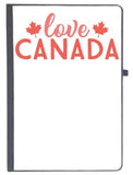Udnag Ruled Notebook Diary Canada | Love Canada, [A5 80Pages 80Gsm]