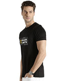 Adro No Rules No Limits Mens Printed T-Shirt (Rnr-M-Lim-Bl_Black_2Xl)