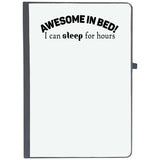 Udnag Ruled Notebook Diary Sleep | Awesome In Bed, [A5 80Pages 80Gsm]