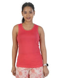 Rupa Colors Playsure Solid 100% Combed Cotton Rib Fabric Women'S Tank Top Sleeveless Pack Of 1,Blush PinkApparel,M