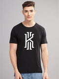 Adro Mens Printed T Shirt - Premium Cotton Graphic Printed Tshirt - Black T-Shirt - Rn24-Kobe-Bl-S
