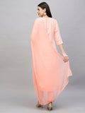 Gosriki Women'S Cotton Blend Straight Printed Kurta With Pant & Dupatta (Mavis Peach-Gs_Xxl_Peach_Xx-Large),Peach,2,B0CTHVYYPM