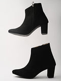 Shoetopia Girls Bt-2021 Black Ankle Boot - 8 Uk (Girls-Bt-2021-Black),Black,8,B0CQK5HVBK