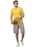 Kotty Men'S Cargo Shorts With Multiple Pockets Ideal For Hiking & Adventure(Beige,L)