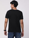 Adro Men'S Regular Fit T-Shirt (Rn-M-Ame-Bl-L_Black_Large)