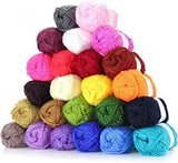 Zubsha Wool Balls Random Colors Perfect For Mini Knitting And Crochet Project Hand Knitting Art Craft Soft Fingering Crochet H