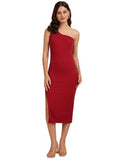 Wedani Bodycon New Dress For Women Red,Red,S