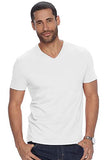 Adro Men'S V Neck Combo Plain Cotton T-Shirts_Vcm2-Pln-Wh-Mu-M