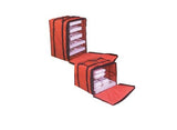 American Metalcraft PB1926 Pizza Delivery Bag with Rack, Deluxe, Holds Up to 10 Pizza Boxes, 27 Hx 19 W x 19 L