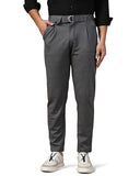 Toplot Men'S Regular Casual Pants (Belt-Trouser-5173-Dark Grey-34),Dark Grey,34,B0CXM7C86N