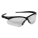 Jackson Safety 25676 Nemesis Safety Eyewear Sporty Black Frame Clear Hardcoated Lens, Pack of 1